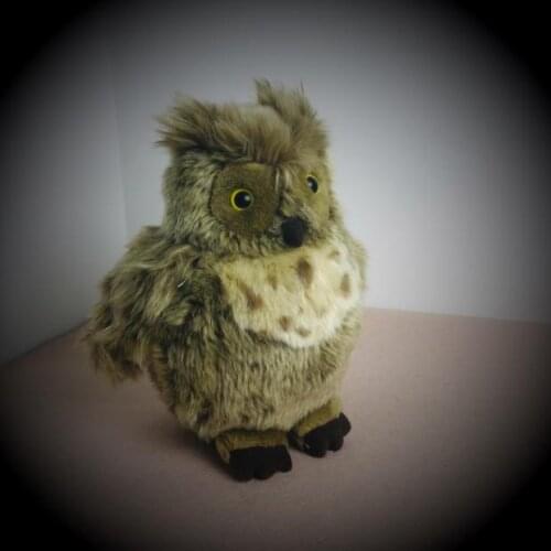 Cute Soft Simulation Brown Owl Plush Toy Doll Children Kids Boys Girls Birthday Gift 25cm PP Cotton
