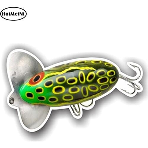 HotMeiNi 13cm x 6.5cm Car Styling Jitterbug Decal Sticker Tackle Box Lures Fishing Boat Truck Baits Lure Car Waterproof Decals