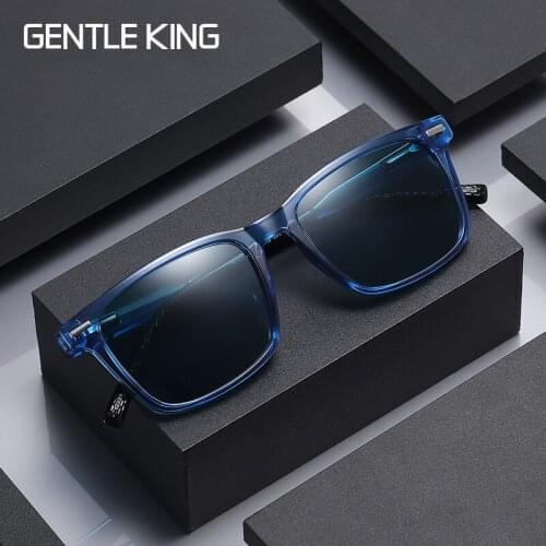 GENTLE KING TR90 Mirror Polarized Sunglasses Men Square Sport Sun Glasses Women UV gafas de sol Metal hinge UV400