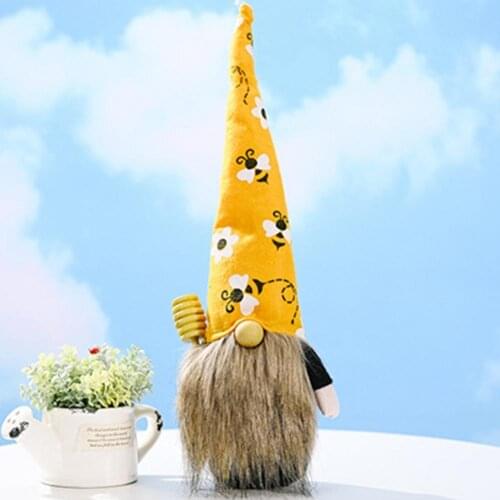 Easter Plush Faceless Old Man Bee Hat Doll Dwarf Elf Doll Home Decoration Easter Ornament Easter Party Decoration