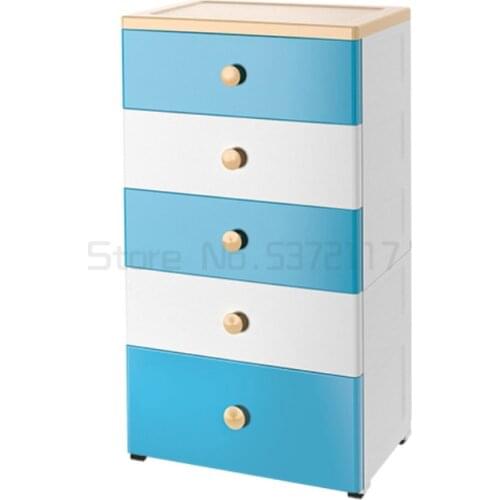 Thickened drawer storage cabinet storage cabinet household storage and finishing childrens wardrobe plastic chest of drawers