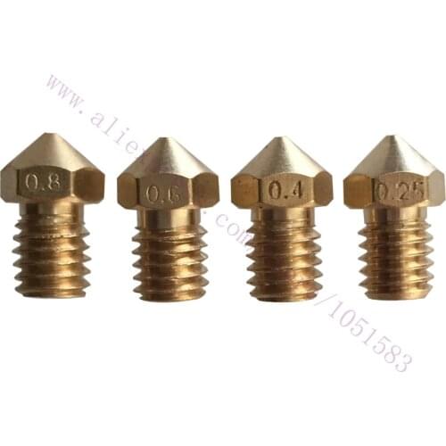 4pcs Upgrade Olsson block Nozzle for 1.75mm/3.0mm Ultimaker 2 + Ultimaker 2 Extended+ Ultimak 3 3D printer, Olsson Block Hotend