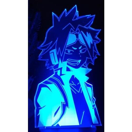Boku no Hero Academia DENKI KAMINARI ANIME Led LAMP Nightlights MY HERO ACADEMIA 3D Light For Home Decoration