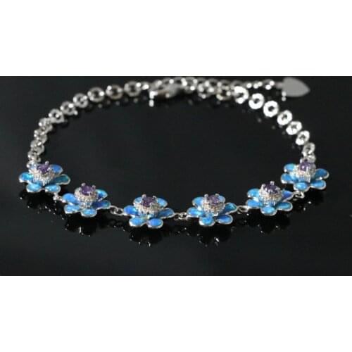 SZ0101 2021 New Style Petal Shaped Opal Bracelet High Quality Ms. Jewelry Gift