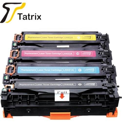 TATRIX Compatible Color Toner Cartridge 400 401 402 403 for hp Laserjet Enterprise 500 color M551 N DN XH