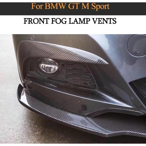 Carbon Fiber Front Bumper Fog Light Trim Cover For BMW 3 Series GT M Sport 2013-2020 Front Fog Lamp Frame Cover Trims Decoration