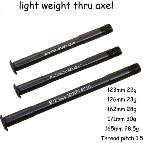 Bicycle Frame Shaft MTB Road Bike Quick Release Thru Axle Skewers For TP M12x1.75 Frame Fork Thru Axel
