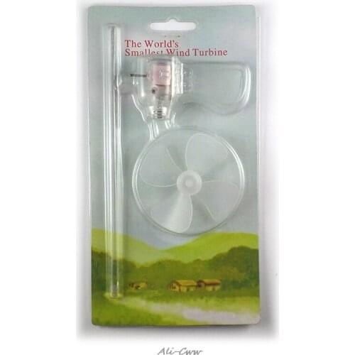 Wind Generator Turbine LED Teaching Tools Sample Model Smallest Mini 360 degrees