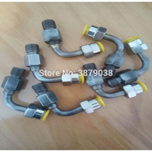 High quality common rail test bench pipe connector part, common rail injector pump connect joint to the common rail tube