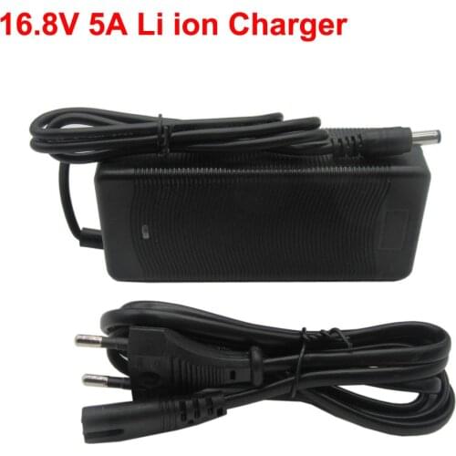 16.8V 5A lithium battery charger Used for 4S 14.4V 14.8V li-ion polymer batterry pack DC Port EU US UK AU Plug free shipping