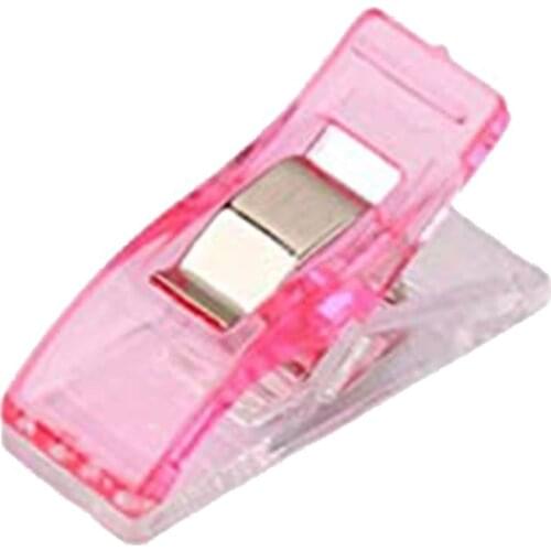 100Pcs Colorful Sewing Craft Quilt Binding Plastic Clips Clamps Pack For Patchwork Decoration Clamp Clothes Clip Sewing Tools