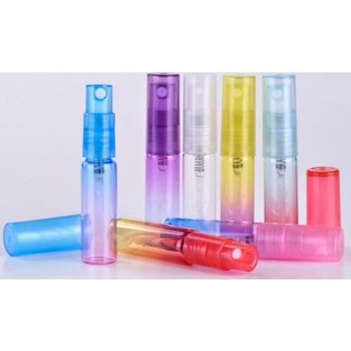 5ml Travel Portable Refillable liquid Fine mist Plastic Perfume Bottle Atomizer Spray Empty cosmetic Vials LX2520