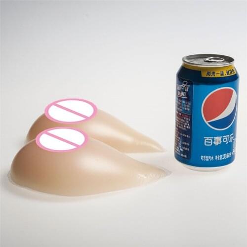 500g/Pair Crossdresser shemale Boobs Artificial Woman Body Breast Fake Boobs Men Transgender Silicone Breasts Forms