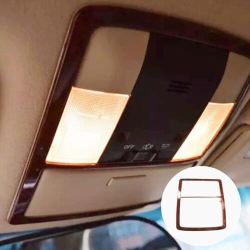 ABS Plastic For Toyota Prado FJ150 2010-2017 Car front reading Lampshade panel frame cover trim car Accessories styling 1pcs