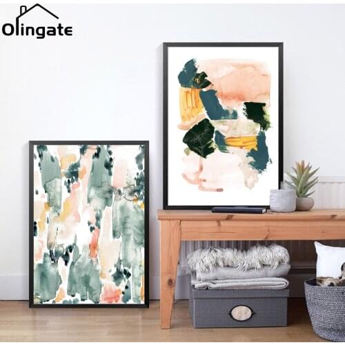 Abstract Colorful Flower Wall Pictures Ins Poster and Print One Piece Canvas Painting Home Decor for Living Dawing Room