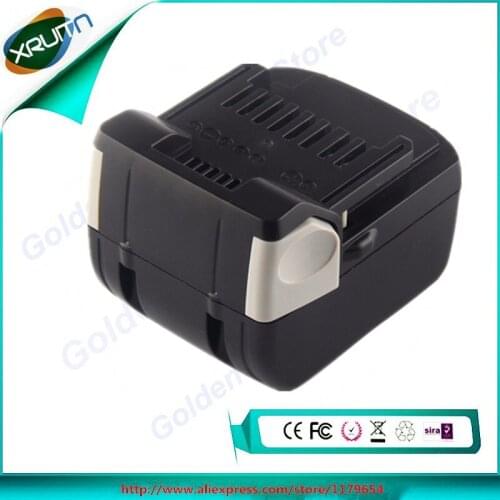 XRUITN 14.4V 4000 Battery for HITACHI Power Tool Battery Rechargeable Li-Ion Battery for HITACHI BSL1415, BSL1430, 329083