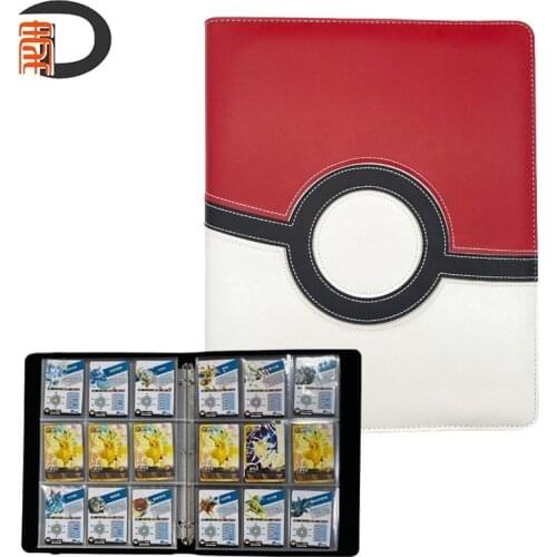 180PCS Game Pokemon Cards Album Book Anime Poke Ball Card PU Collectors Loaded List Holder Capacity Binder Folder Toys For Kids