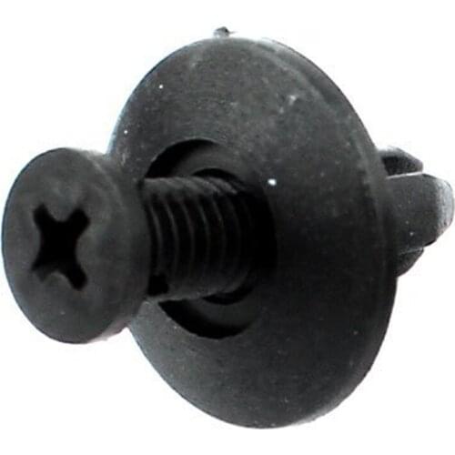 Auto 8 mm hole plastic rivet bumper mounting clip used for pass side skirts, bumpers and other trim used