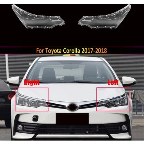 Car Front Headlight Cover Headlamp Lampshade Lampcover Head Lamp light Covers Shell glass For Toyota Corolla 2017 2018