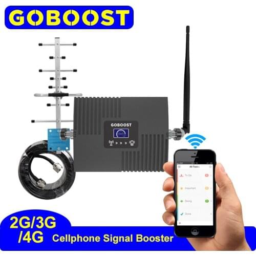 GOBOOST 4g Gsm Signal Booster 900 1800 2100 2600 Signal Amplifier 2g 3g Celluar Booster Signal Mobile Phone Reapeater a Set