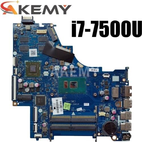 For HP 15-BS Laptop Motherboard 928640-601 928640-001 CSL50/CSL52 LA-E801P With i7-7500U CPU R7 M340/2GB GPU DDR4 MB 100% Tested