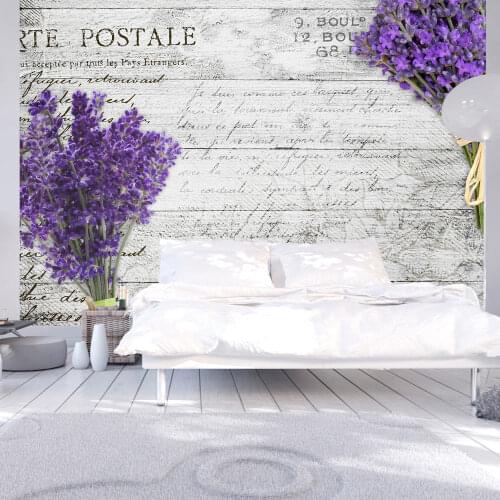 Wall mural-Lavender postcard - 400x280 cm