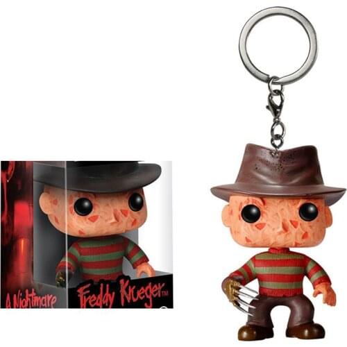 POP Keychain Official a Nightmare on Elm Street Freddy Krueger Collectible Figure Model toys for children gift