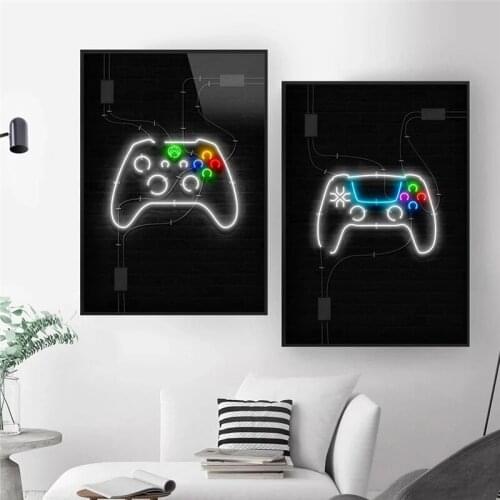 Art Video Game Wall Pictures Room Posters Abstract Prints Home Decor Funny Party Game Canvas Painting For Kids Room Home