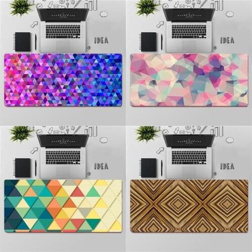 Gaming Mouse Pad Large Mouse Pad PC Gamer Computer Mouse Mat Big Mousepad Keyboard Desk Mat Vintage Geometric Design Mause Pad