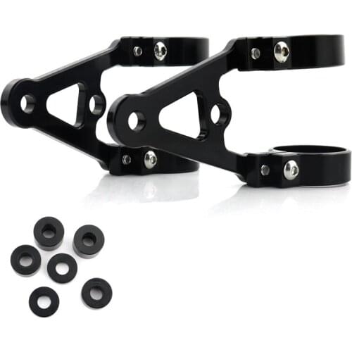 Front Fork Tubes Mount Round Headlight Brackets 43mm Fit For YAMAHA FZ8 Triumph Thunderbird/TB Sport/Legend TT BUELL M2 Cyclone