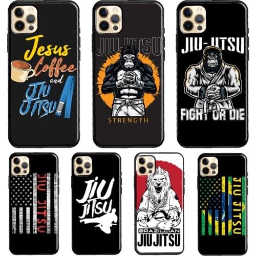 Brazilian Jiu Jitsu Soft Cover For iPhone 11 12 Pro Max XS XR X 12 mini SE 2020 5S 6S 7 8 Plus Phone Case