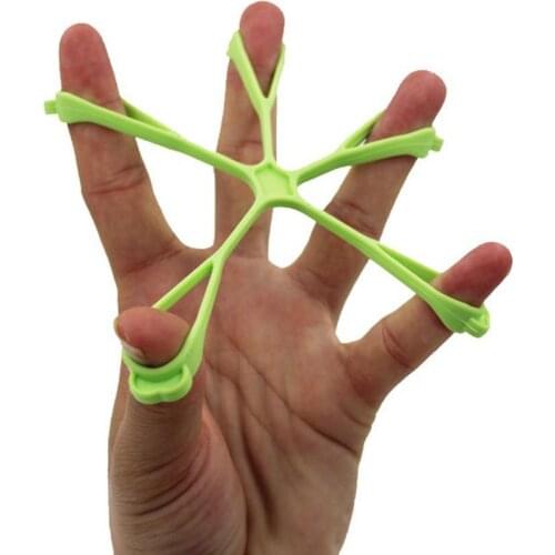 Soft Silicone Hand Exerciser Grip Strength Strengthener Finger Stretcher Trainer Soft Silicone Hand