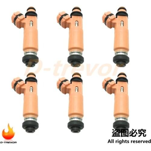 Set of 6 Fuel Injectors 23250-0A020 23209-0A020 4G1652 for Toyota Highlander Solara Lexus ES300 3.0L 3.3L