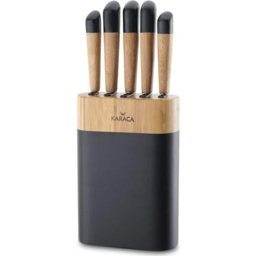 Maple Black 6 Piece Knife Set