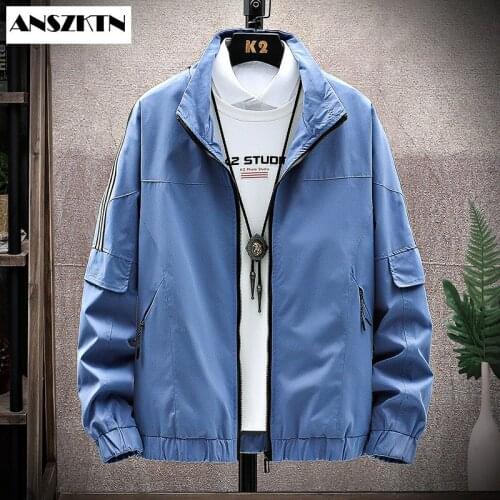 ANSZKTN NEW Mens Casual Jacket Large Size Men Pilot Bomber Jacket Male Plus Size XXXXL 6XL 7XL 8XL Overcoat