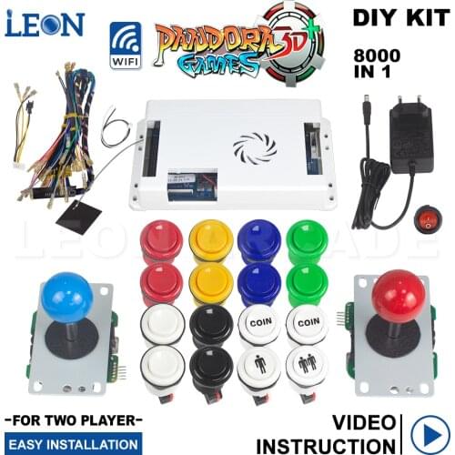 Pandora Box 3d Wifi 8000 In 1 Retro Arcade Machine Pandora Box 3d Happ Arcade Buttons 5pin 8way Joystick Arcade Sanwa Original
