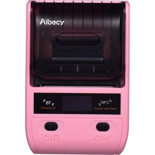 Aibecy Portable 58mm Thermal Printer Wireless Shipping Express Printer for Package Price Tag Labels USB NFC BT Connection