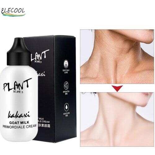 ELECOOL Professional Foundation Contour Goat Milker Cream Whitening Makeup Cosmetic Waterproof Brighten Face Base Skin Tone Tool