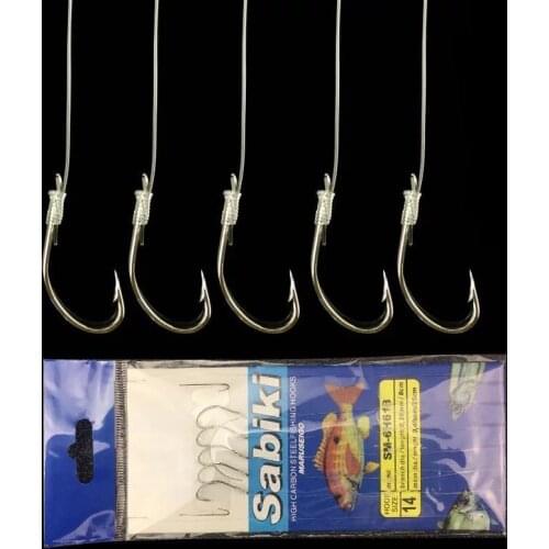15pcs Tie Wire ISEAMA Hooks Anti-winding Tied Barbed Sabiki Rig String Hooks With Swivel and Snap Saltwater Fishing Accessories