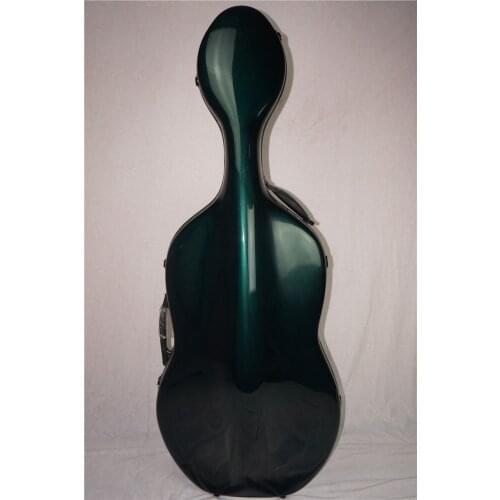Dark green 4/4 New Hard Cello case fiberGlass strong black #31 carbon fibre black pink blue white