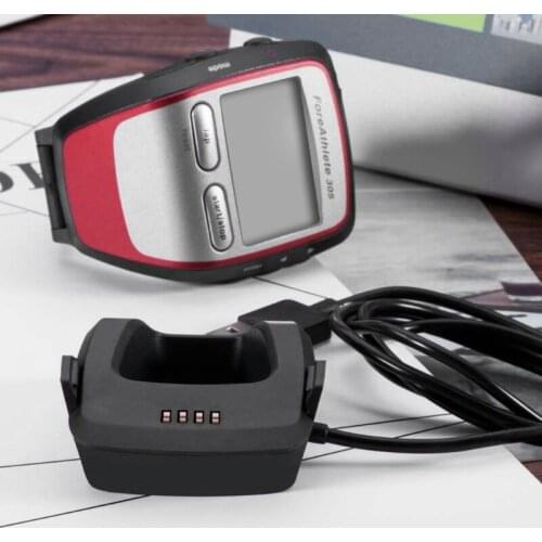 USB Charger Cradle Dock Cable for garmin forerunner 205 /305 GPS Smart Watch 1M E56B