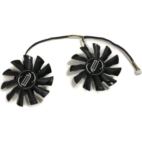 2pcs/set PLD09210S12HH GPU RX 470/570 ARMOR Graphics Card fan For Radeon RX570 MSI RX470 ARMOR Video Card Cooling