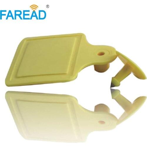 X50pairs 860-960MHz TPU UHF ISO18000-6C RFID animal tracing tag ear mark for cow cattle counting