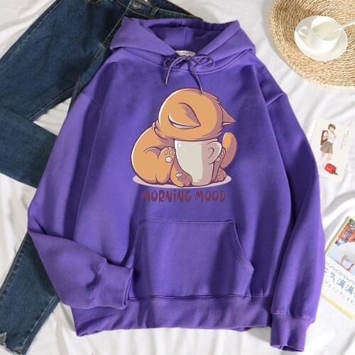 Cute Cat Put Face In Botter Printing Woman Sweatshirt Hipster S-XXL Hooded Autumn Brand Hoodies Harajuku Casual Men Pullover