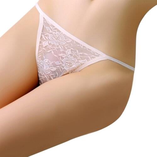 Women Lace Panties Heart Sexy Hollow Out Micro Bikini Knickers Seamless Breathable Female Thong Cotton Soft G-string Underpants