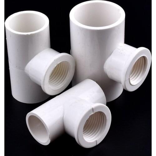 1/2~3/4~1 Inch Thickened Female Thread PVC Different 3 Ways Connector Aquarium Irrigation System Water Supply Fish Tank joints