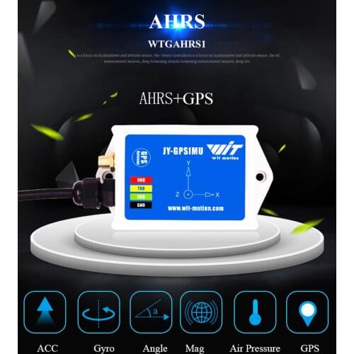 WitMotion WTGAHRS1 10-axis High-stability IMU AHRS Inclinometer, High-precision Acceleration+Gyro+Angle+Magnet+Air Pressure+GPS