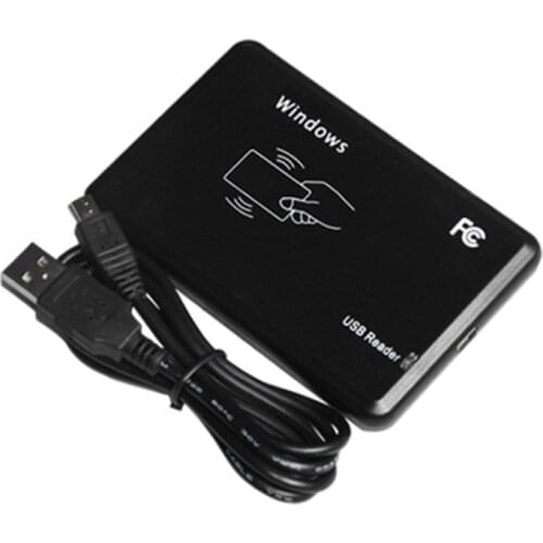 125KHz RFID Reader 13.56MHz Reader USB Port Smart Card Reader Contactless Sensitivity RFID Tag Key Fob Smart Card