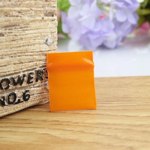 2x3cm 100PCS Thick Bag !Packing Bags! Orange Resealable Plastic PE Zip Lock Bags.thickness:0.2mm