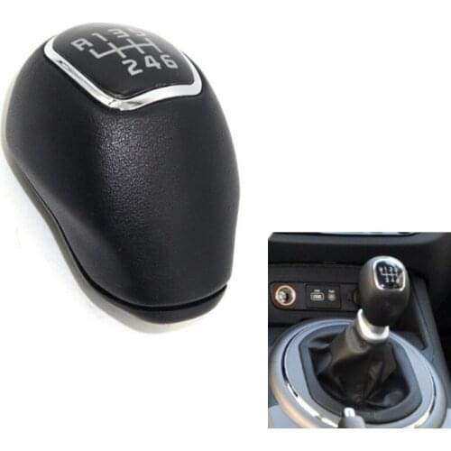 5/6 Speed PU Leather Manual Gear Shift Knob Head Gear Cover Shift Lever Stick For Hyundai i30 2007-2012 / ix20 2010-2015